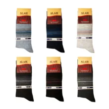 جوراب مردانه ونیز کد AL-V5 مجموعه 12 عددی