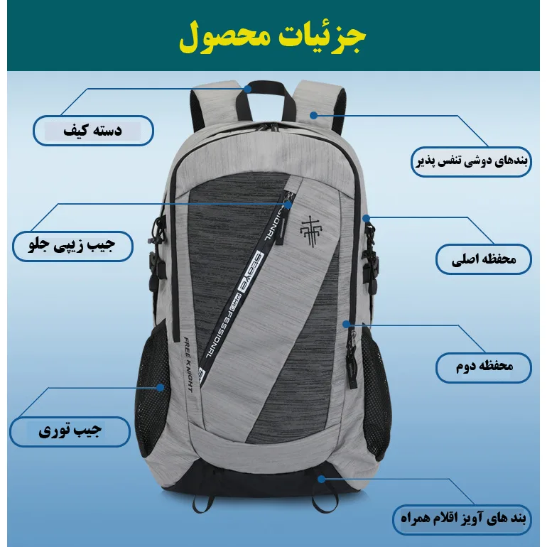 کوله پشتی فری نایت مدل FK391
