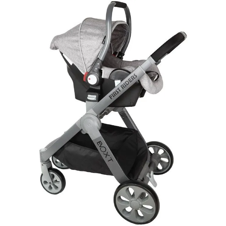 ست کالسکه و کریر و ساک لوازم فرست رایدرز مدل evoxt مجموعه سه عددی