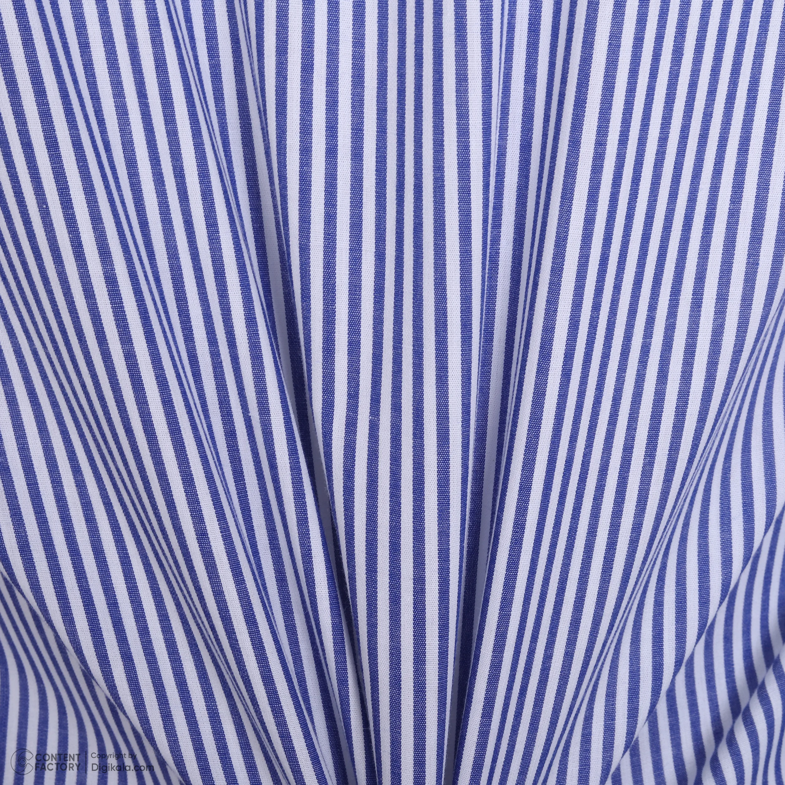 پیراهن آستین بلند یقه برگردان مردانه پاتن جامه مدل کلاسیک 102721030217287 طرح راه راه