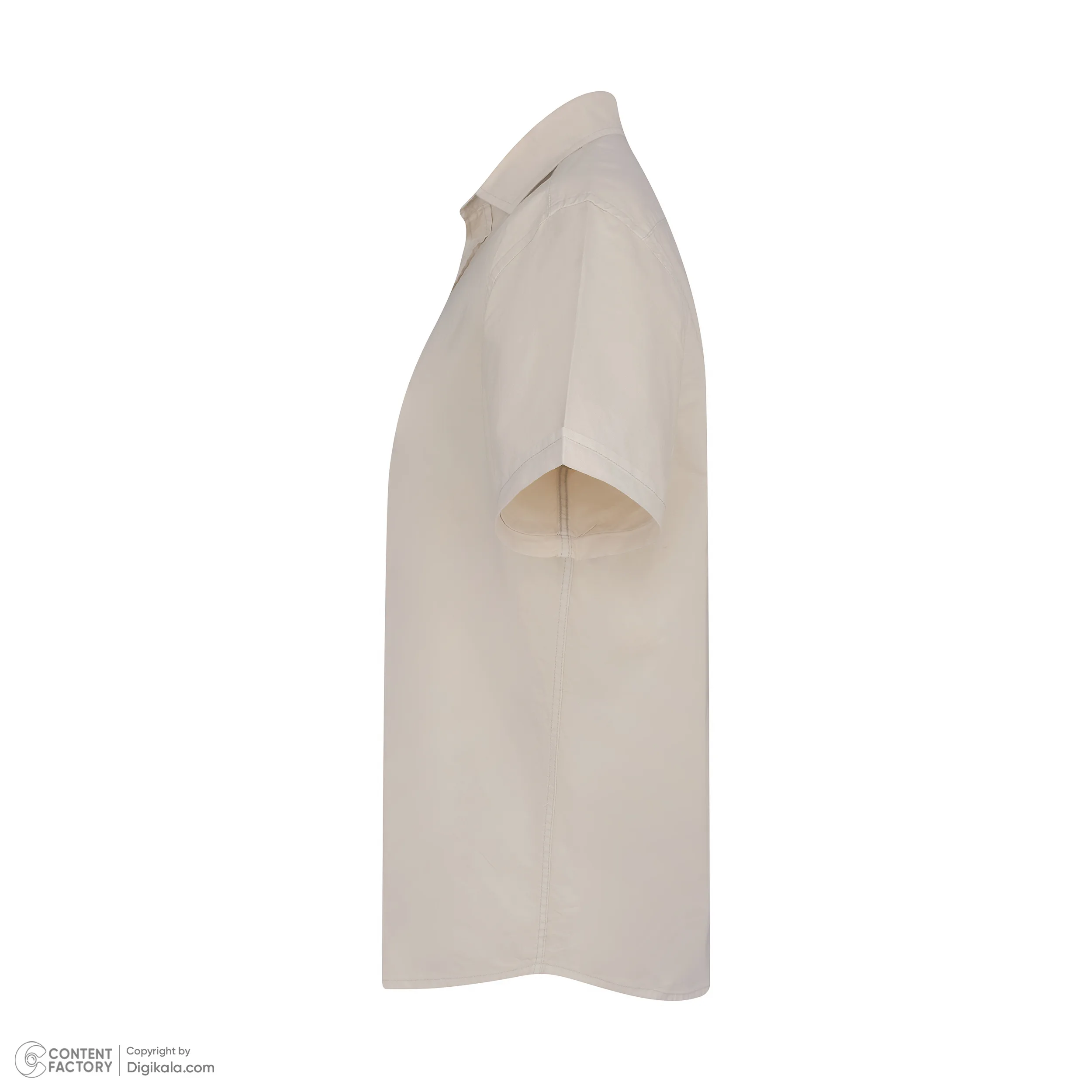 پیراهن آستین کوتاه یقه برگردان مردانه پاتن جامه مدل کتان کد MC8113