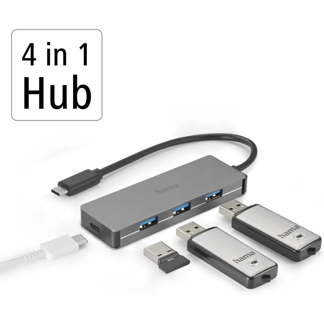 هاب چهار پورت USB-C هاما مدل 200107