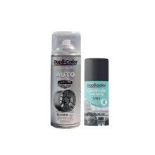 پولیش واکس و اسپری رنگ رینگ نقره ای خودرو دوپلی کالر مدل عطری وزن 400 میلی لیتر مجموعه 2 عددی