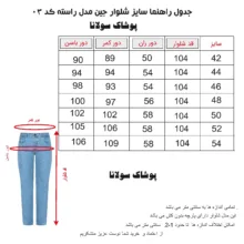 شلوار جین راسته مردانه مدل 005