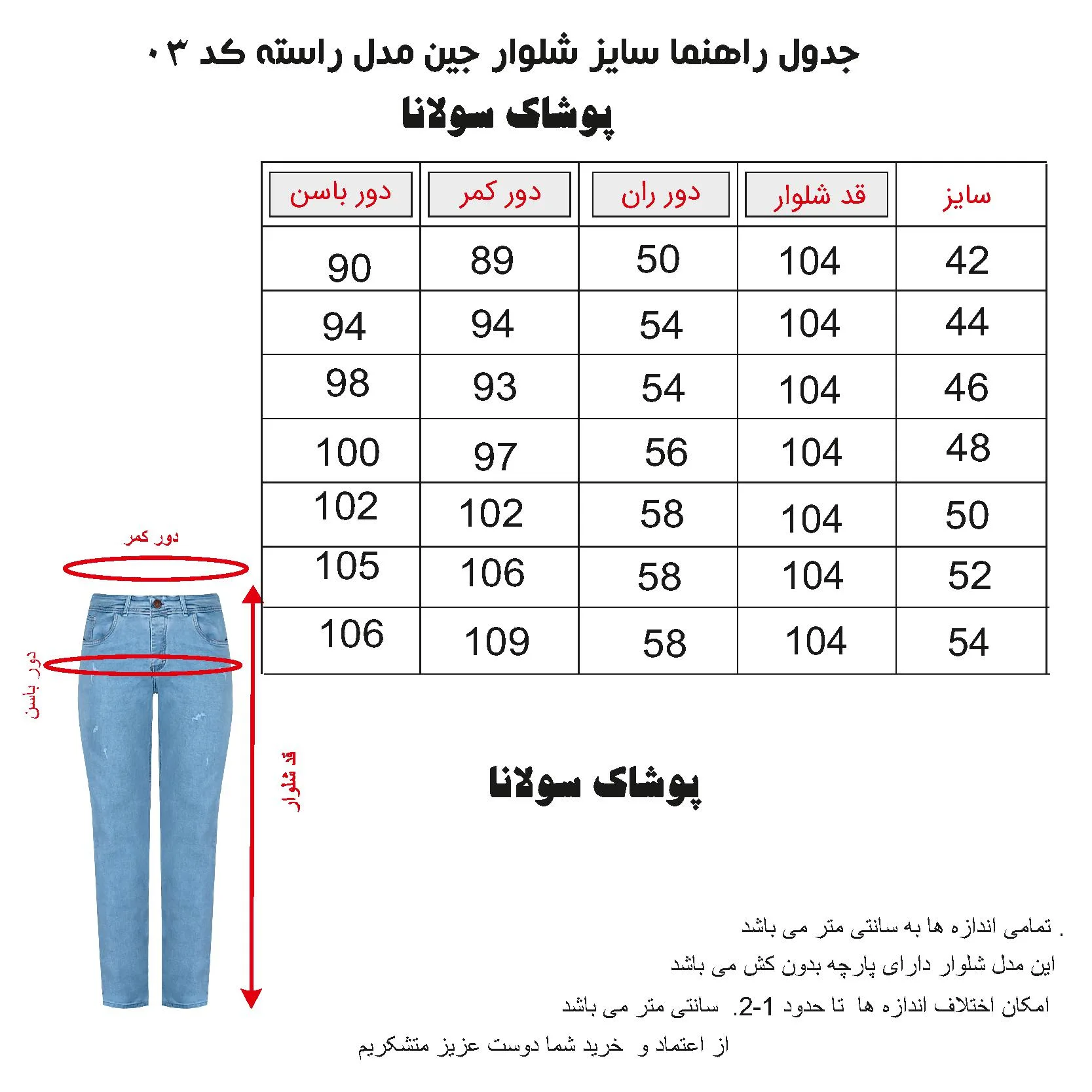 شلوار جین راسته مردانه مدل 005