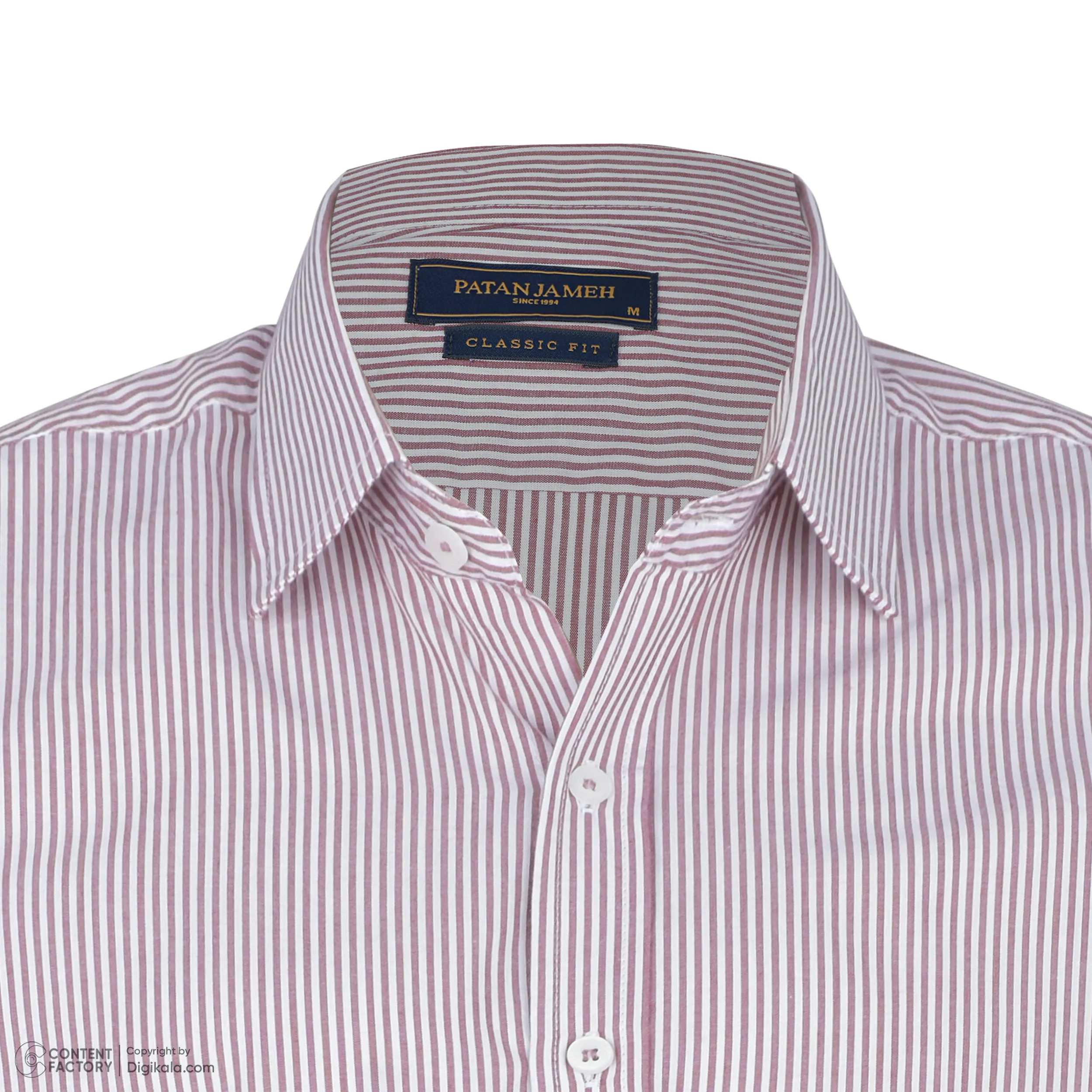 پیراهن آستین بلند یقه برگردان مردانه پاتن جامه مدل 04MC8528