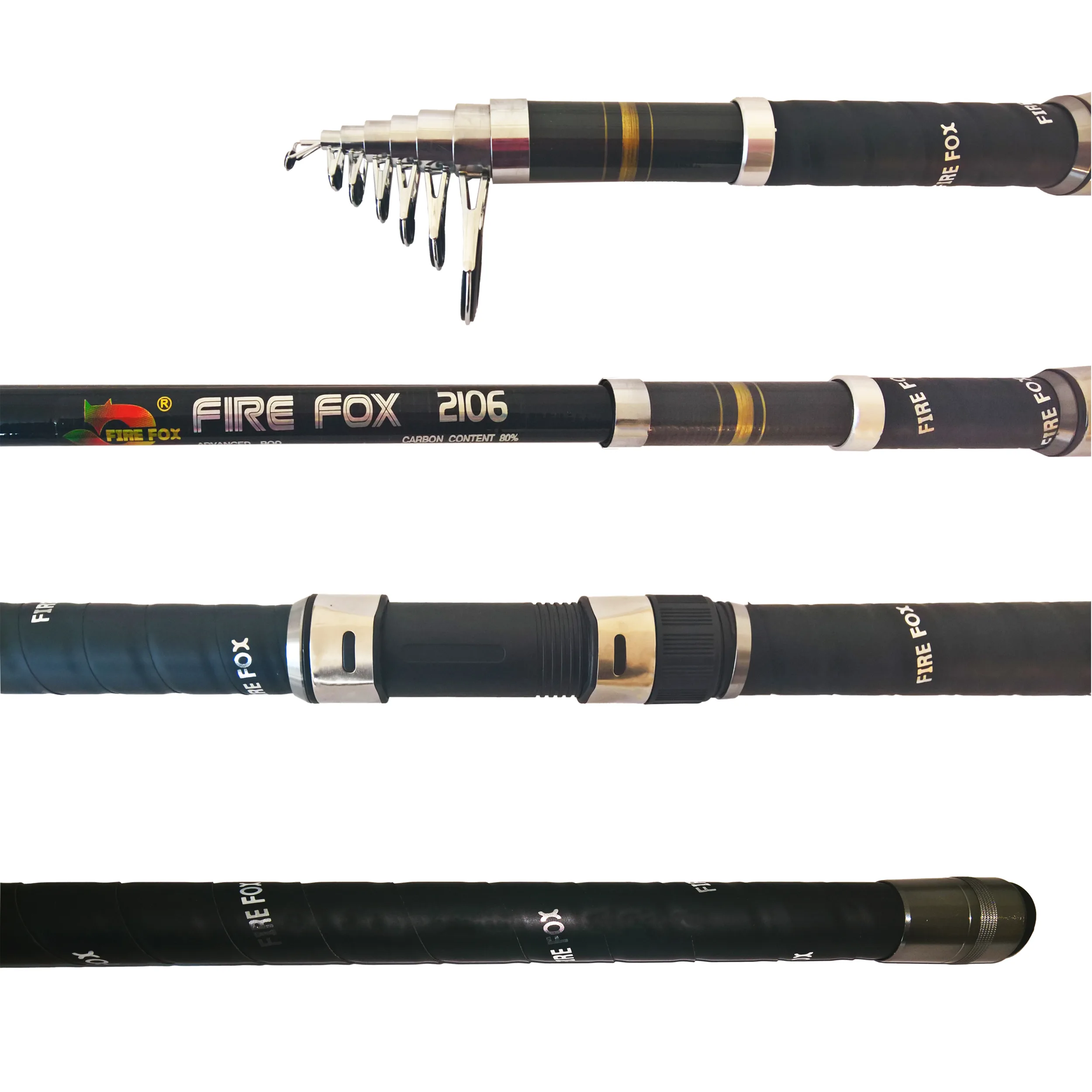 چوب ماهیگیری فایرفاکس مدل Advanced Rod 2.10 به همراه طعمه ماهیگیری