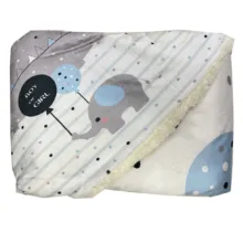 پتو کودک مدل دور پیچ سایز 85x85 سانتی متر