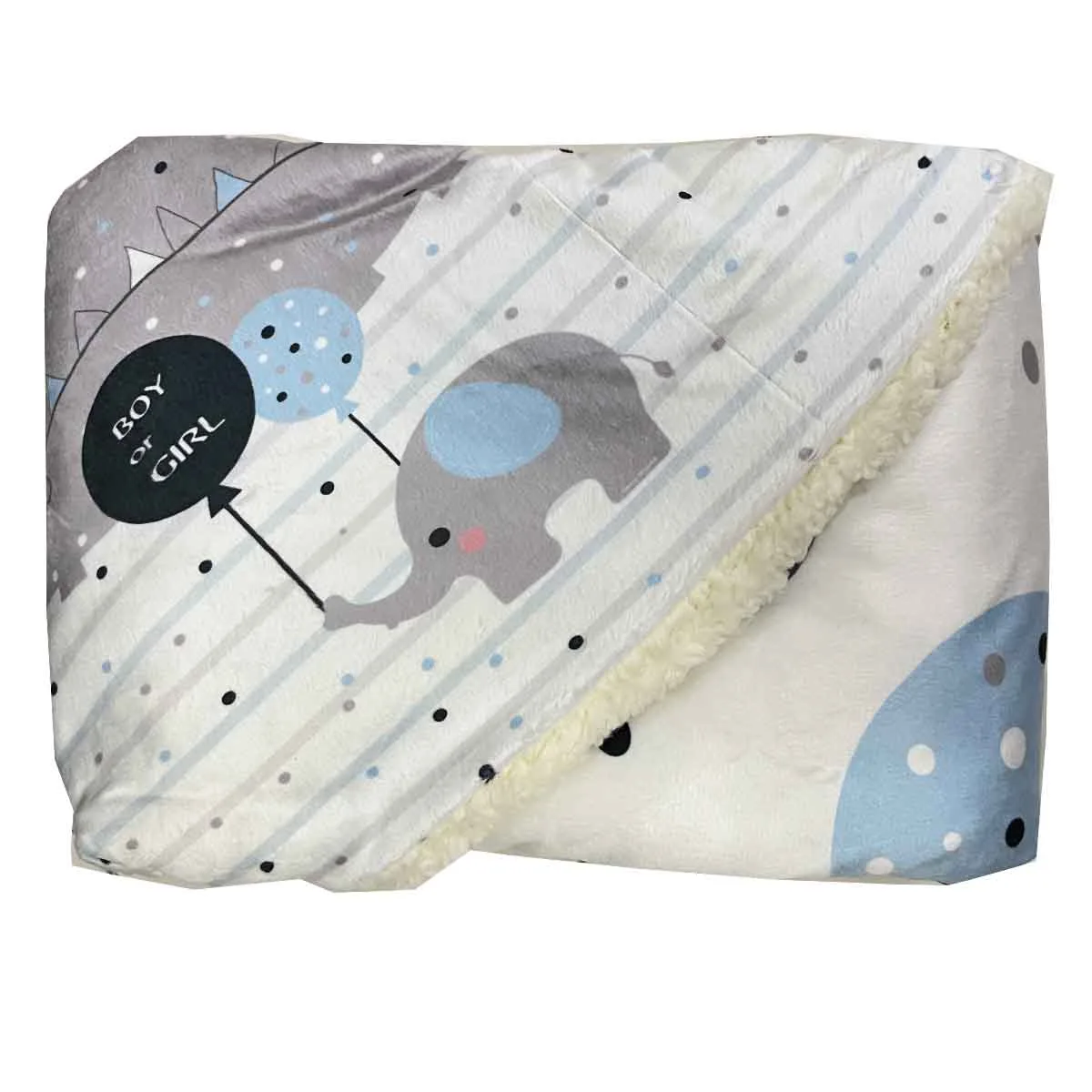 پتو کودک مدل دور پیچ سایز 85x85 سانتی متر