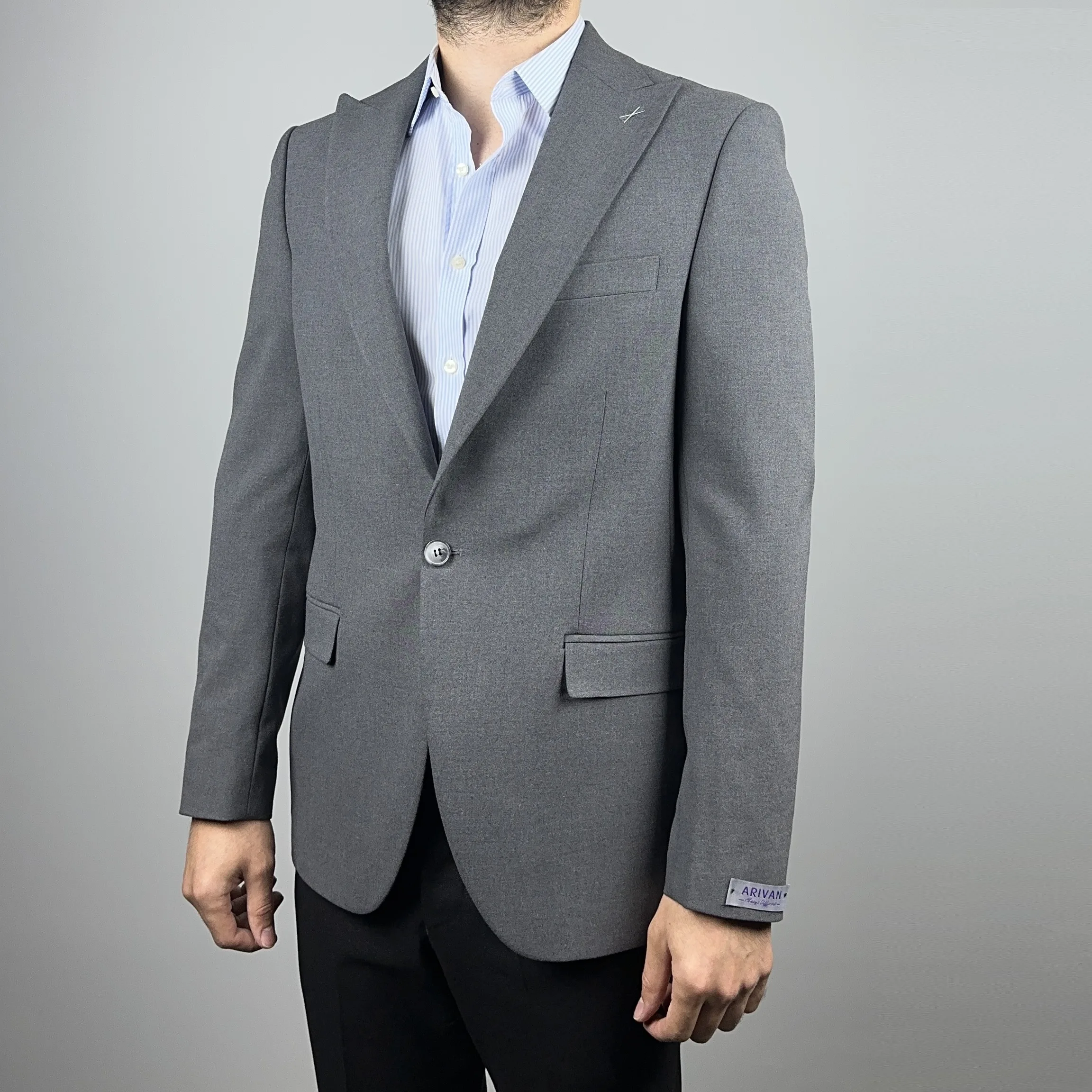 کت تک مردانه آریوان مدل یقه پیک 033