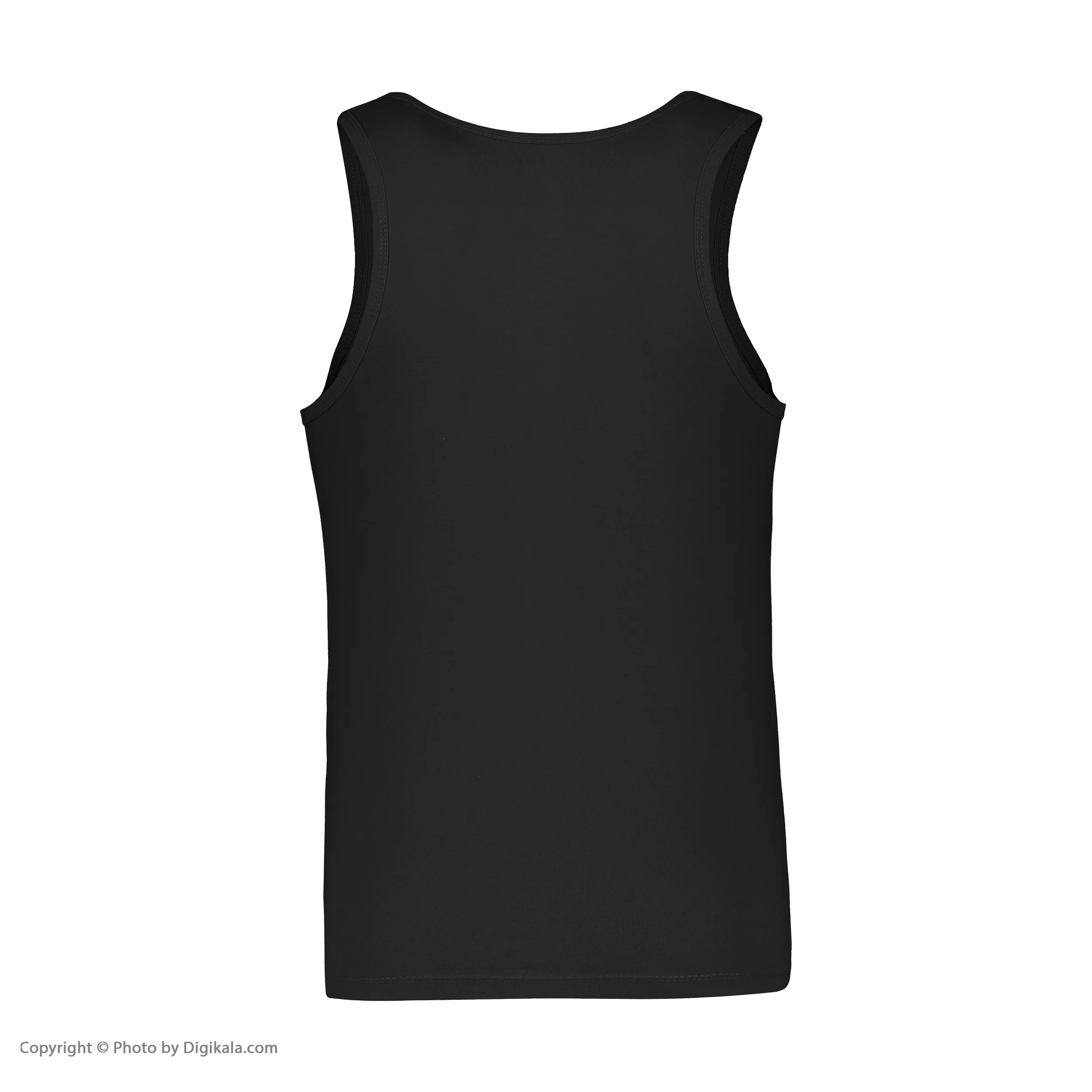 زیرپوش رکابی مردانه برهان تن پوش مدل 17-01 بسته 12 عددی رنگ مشکی