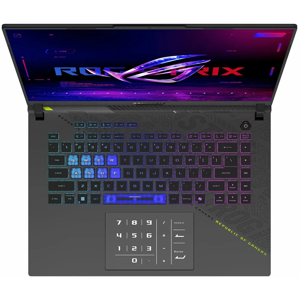 لپ تاپ 16 اینچی ایسوس مدل ROG Strix G16 (2025) G614FR-S5201-R9 9955HX3D-64GB DDR5 5600MHz-1TB SSD-RTX5070Ti 12GB-WQXGA 165Hz - کاستوم شده