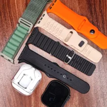 ساعت هوشمند 50 میلی متری اسمارت واچ مدل WISME-M2 با بند سیلیکونی به همراه هدفون