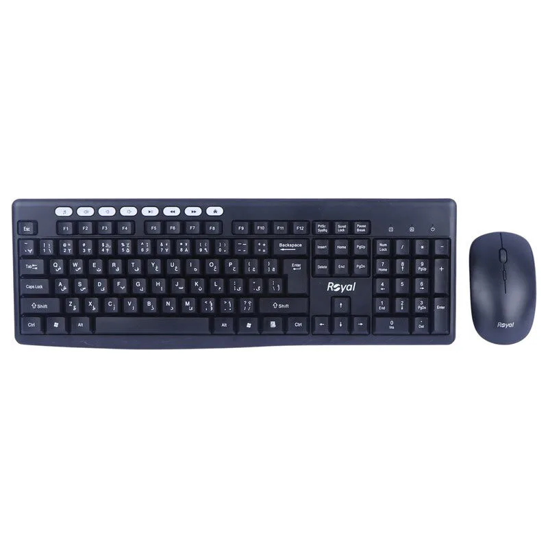 کیبورد و ماوس بی سیم رویال مدل RKM-870