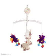 آویز تخت کودک مدل الاغ و میمون کد 005