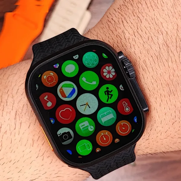 ساعت هوشمند 50 میلی متری اسمارت واچ مدل WISME-M2 با بند سیلیکونی به همراه هدفون