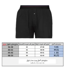 شورت مردانه مدل پادار کد LBox2ButBl3Blk مجموعه 3 عددی