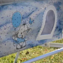 گهواره نوزاد شادی مدل مخمل طرح فیل ابر و باد