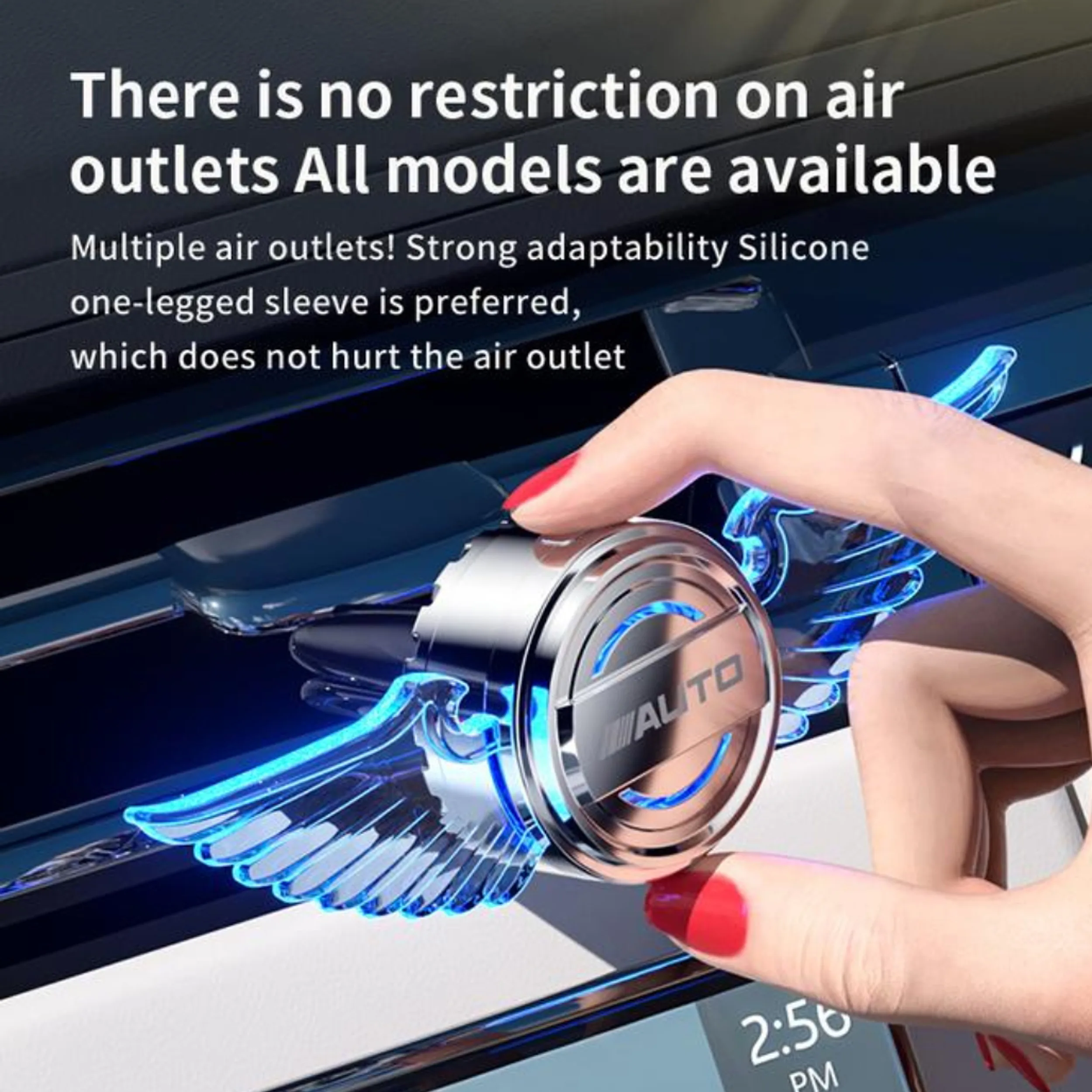 خوشبوکننده خودرو مدل چراغ دار طرح بال فرشته