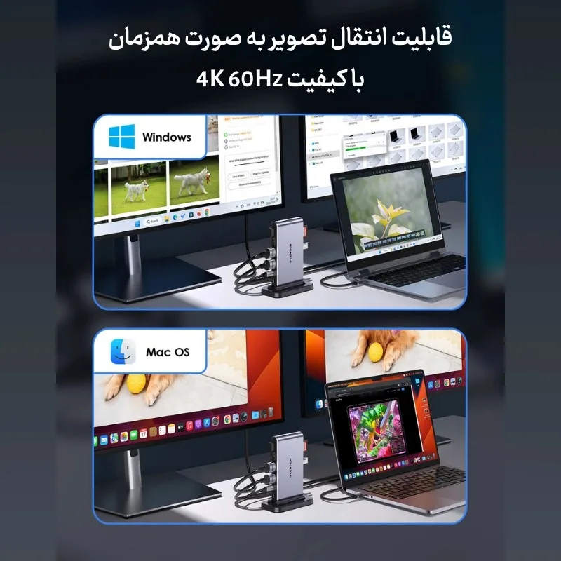 داک استیشن 10پورت لنشن مدل d62