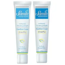 نرم کننده ثمین (Samin) حاوی اوسرین و اوره 10 و 5 درصدی حجم 100 میلی لیتر بسته 2 عددی