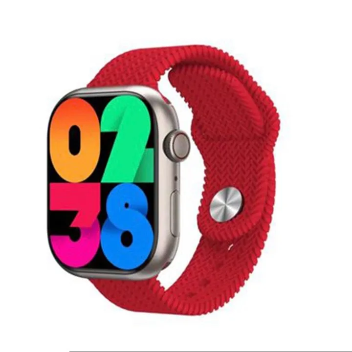 ساعت هوشمند مدل WISME-6 دارای قابلیت کنترل سطح اکسیژن خون و مکالمه از طریق بلوتوث با بند سیلیکونی به همراه هندزفری