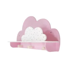 شلف دیواری اتاق کودک طرح ابر مدل MKids52-Pink