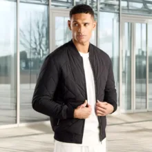 کاپشن مردانه مکس مدل Quilted Zip Through Bomber