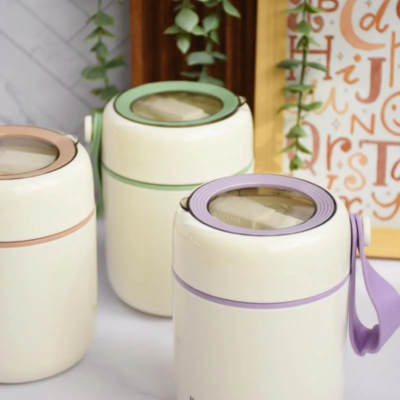 فلاسک غذا مدل دوجداره کد LBOX گنجایش 0.450 لیتر