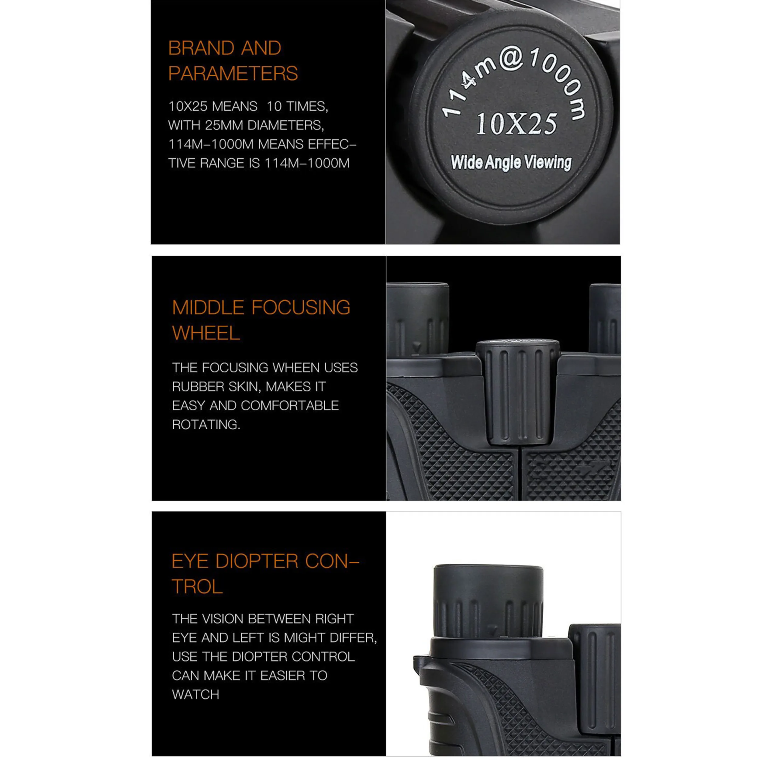 دوربین دوچشمی کومت مدل 10X25 M2022