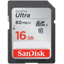 کارت حافظه SDHC سن دیسک مدل Ultra کلاس 10 استاندارد UHS-I U1 سرعت 533X 80MBps ظرفیت 16 گیگابایت
