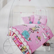 سرویس ملحفه کودک کلاسی مدل Bn1 یک نفره 4 تکه