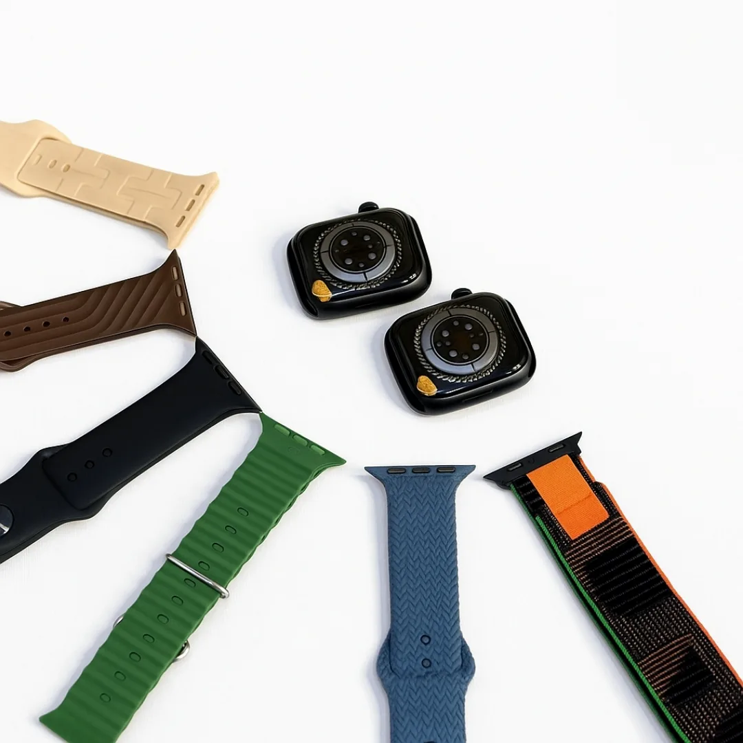 ساعت هوشمند 46 میلی متری مدل M55 Pro Max با بند سیلیکونی به همراه دستبند