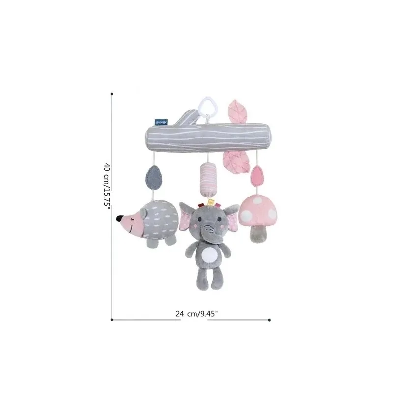 آویز کریر کودک مدل مارپیچ فیل و جوجه تیغی