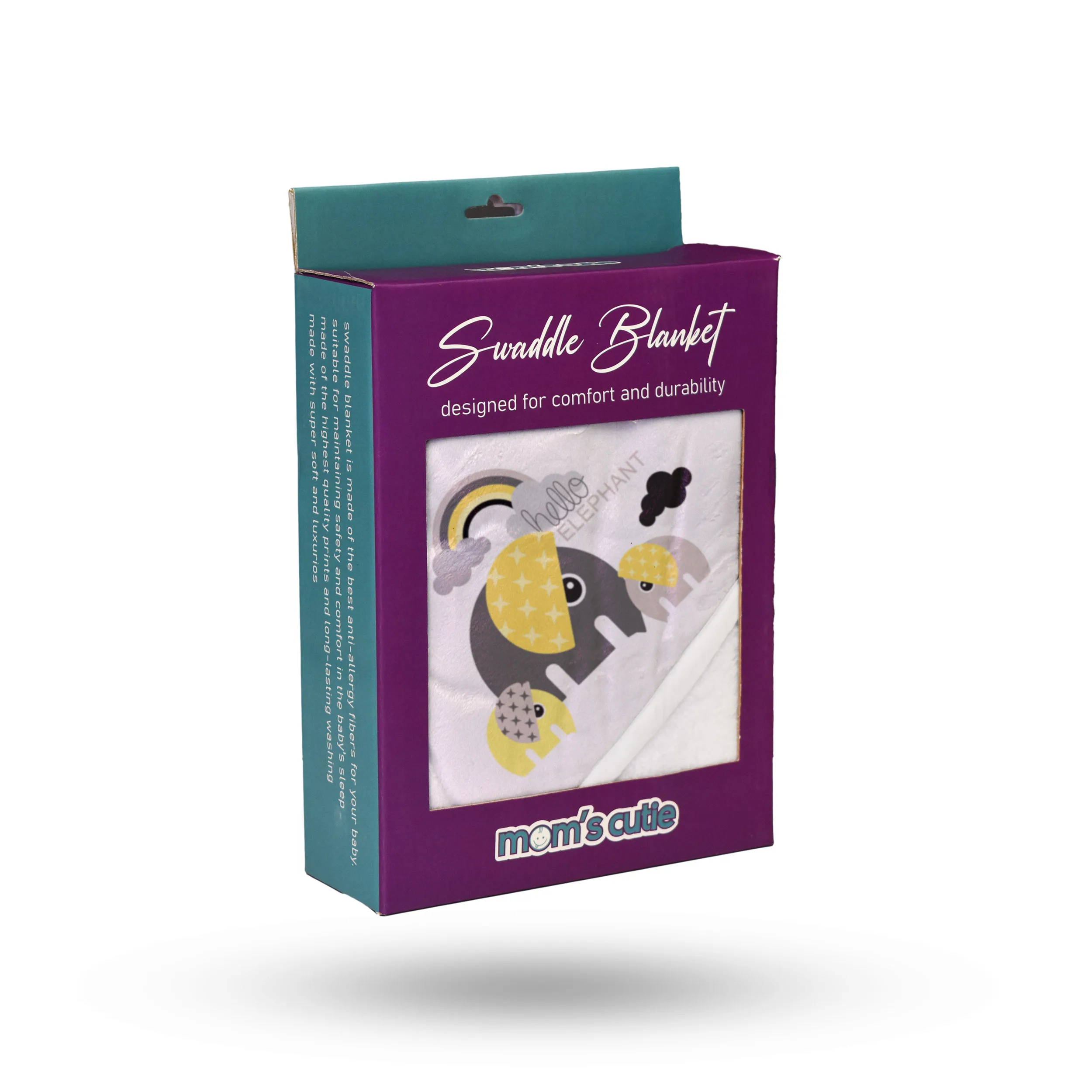 پتو دورپیچ نوزاد مامزکیوتی مدل hello DP-76