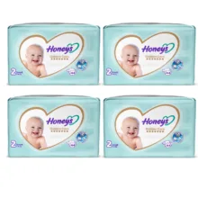 پوشک بچه هانیز مدل دابل سایز 2 مجموعه 4 عددی