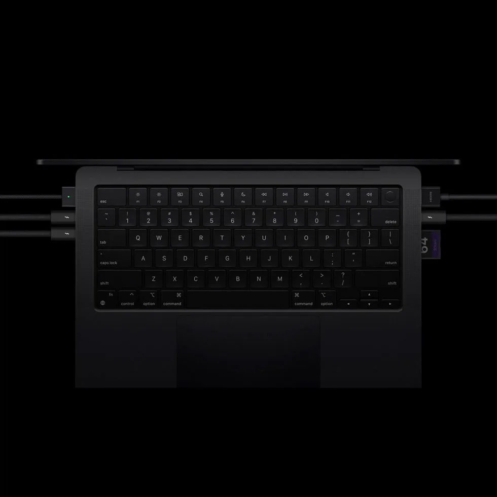 لپ تاپ 14.2 اینچی اپل مدل MacBook Pro MX2H3 2024 HNA-M4 Pro-24GB RAM-512GB SSD-Retina 120Hz
