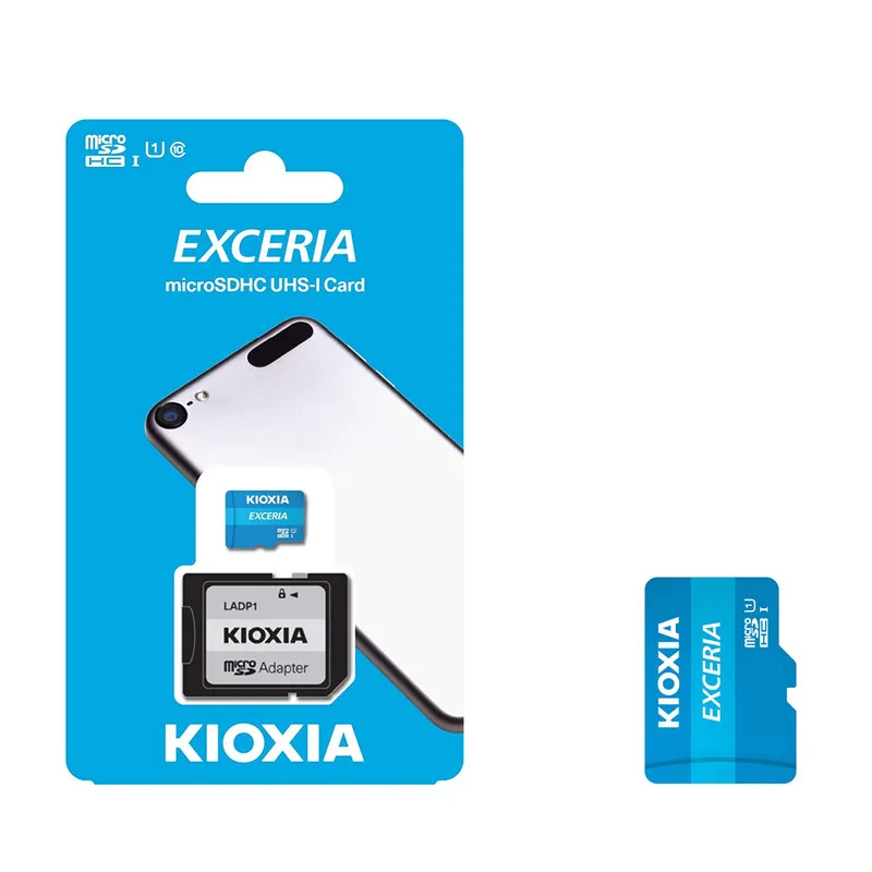 کارت حافظه microSD کیوکسیا مدل EXCERIA کلاس 10 استاندارد 0-UHSM-I U1 سرعت 100MBps ظرفیت 64 گیگابایت به همراه آداپتور SD