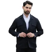 کت و شلوار مردانه مدل لبنانی رنگ مشکی