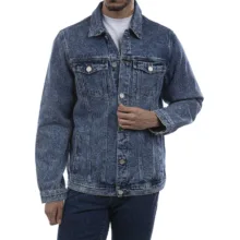 کت مردانه جوتی جینز مدل جین کد 122125 رنگ آبی