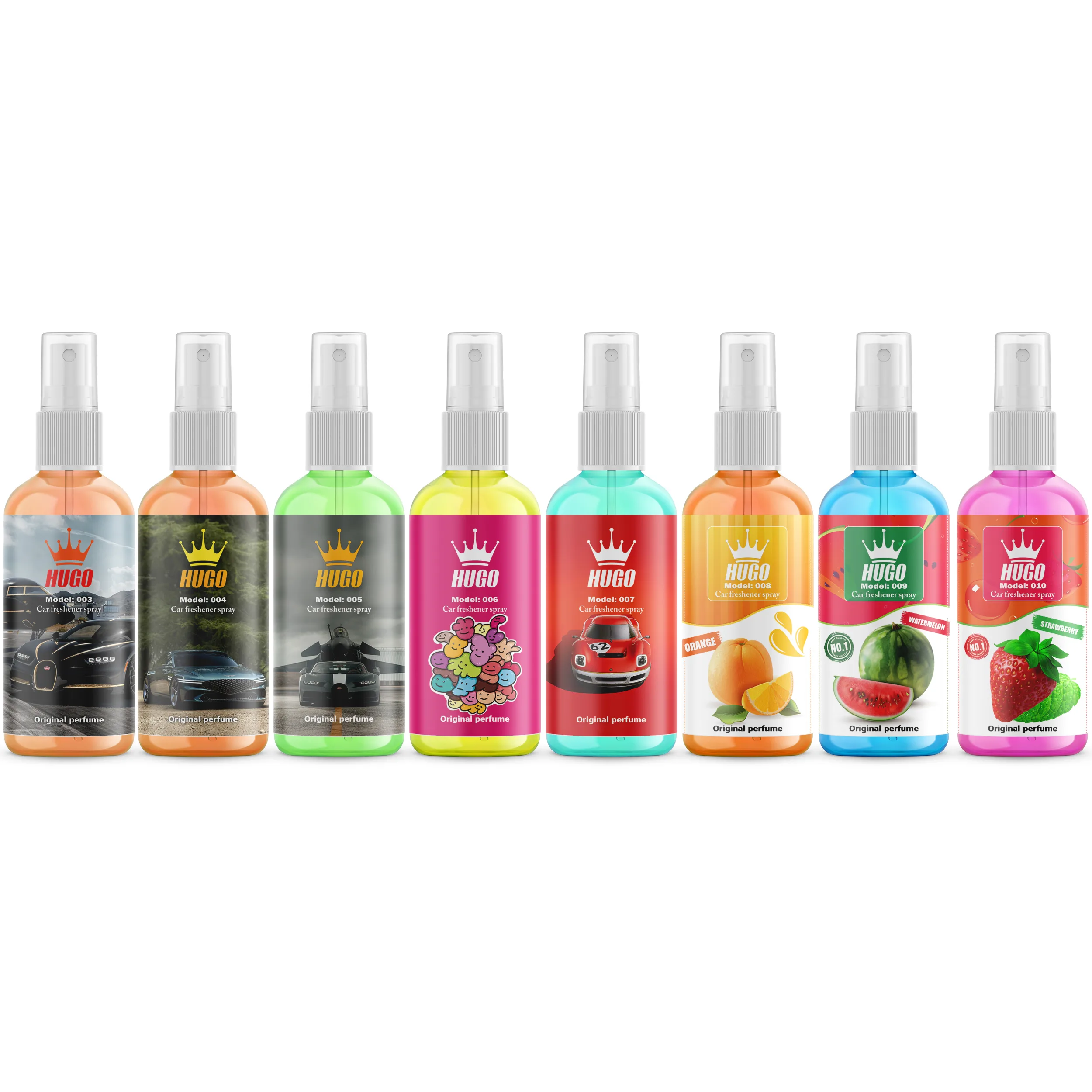 اسپری خوشبو کننده خودرو هوگو مدل G-8 حجم 50 میلی لیتر بسته 8 عددی