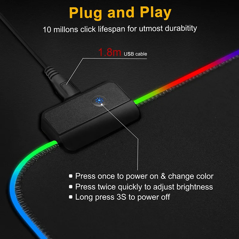 ماوس پد مدل deskpad RGB مدل JZL-001