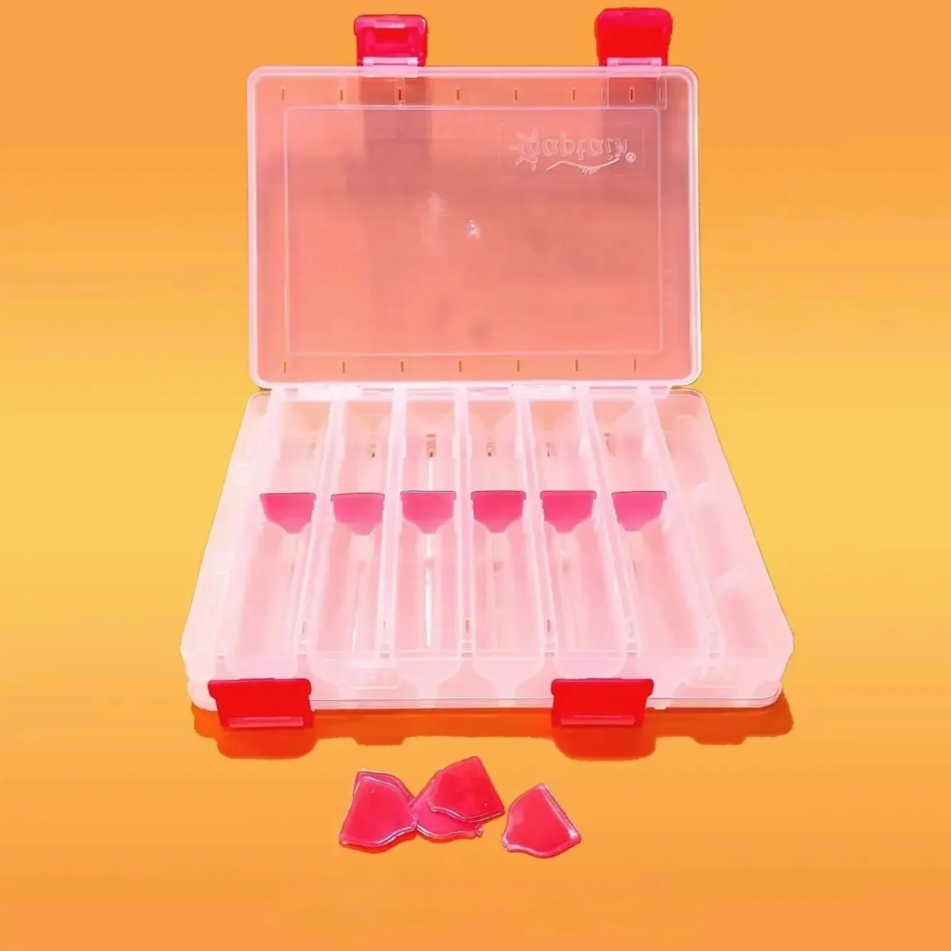 جعبه لوازم ماهیگیری کاپیتان مدل 14 خانه