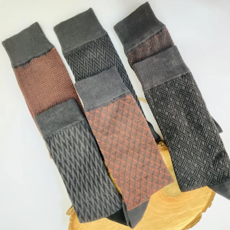 جوراب ساق بلند مردانه ال سون مدل ژاکارد کد PH1076 مجموعه 6 عددی