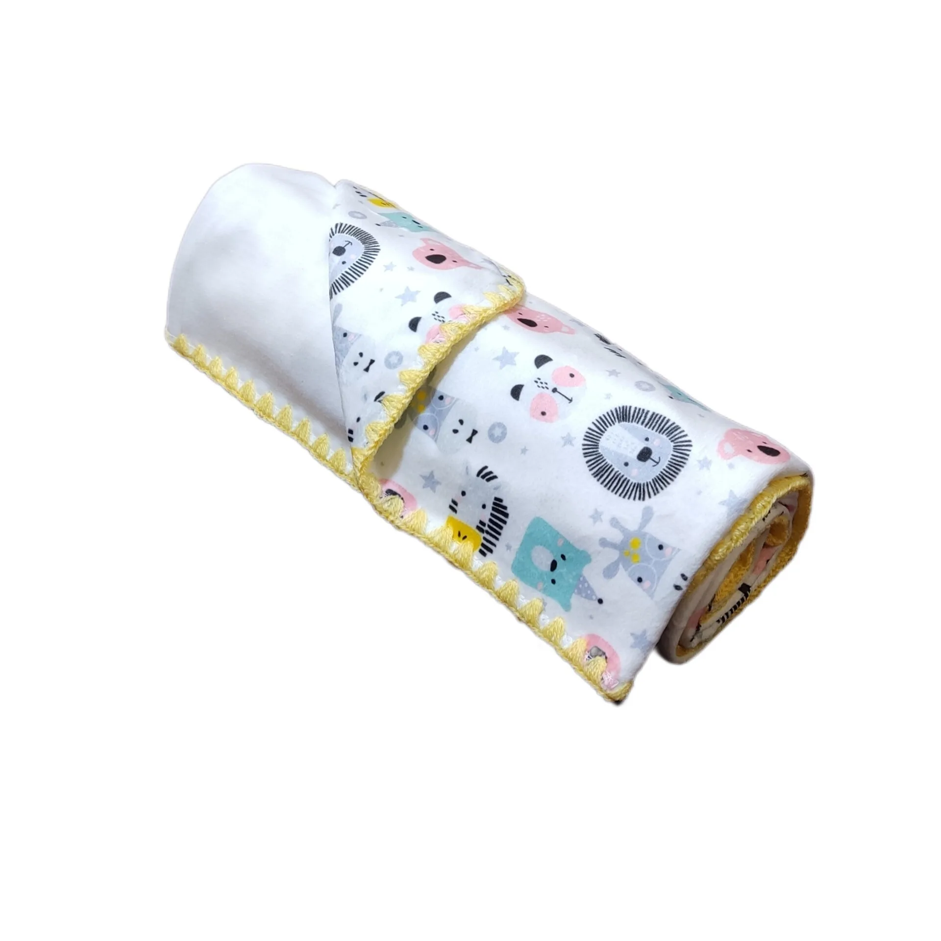 پتو نوزاد مادرکر مدل حیوانات سایز 80x80 سانتی متر