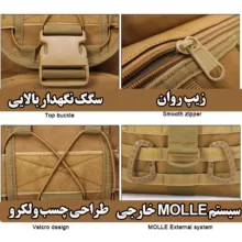 کوله پشتی کوهنوردی 55 لیتری مدل ZE018