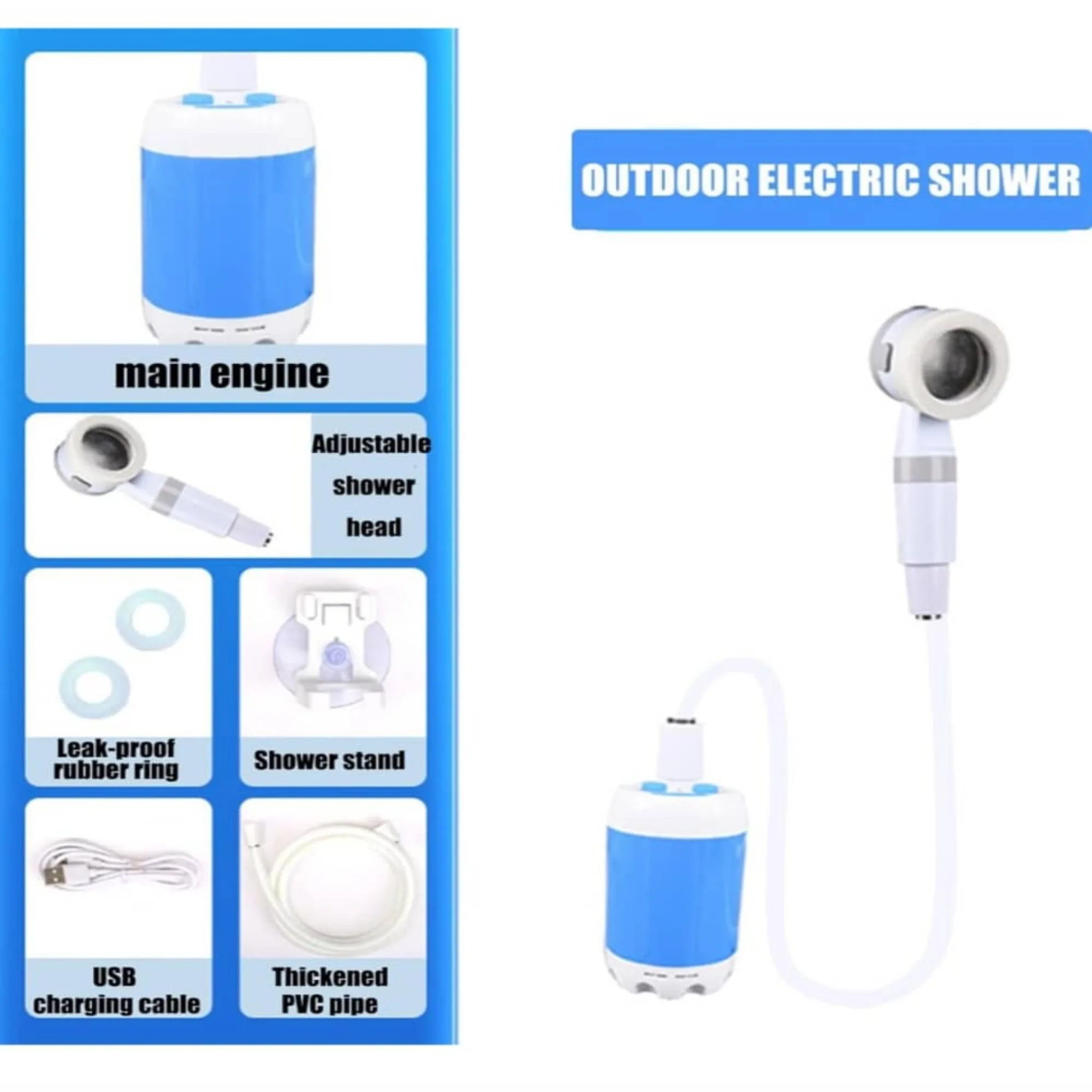 دوش سفری مدل شارژی