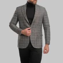 کت مردانه مدل چهارخانه ریز 1