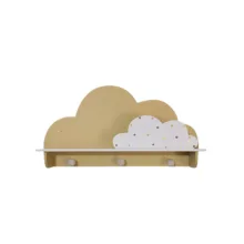 شلف دیواری اتاق کودک طرح ابر مدل MKids52-Cream