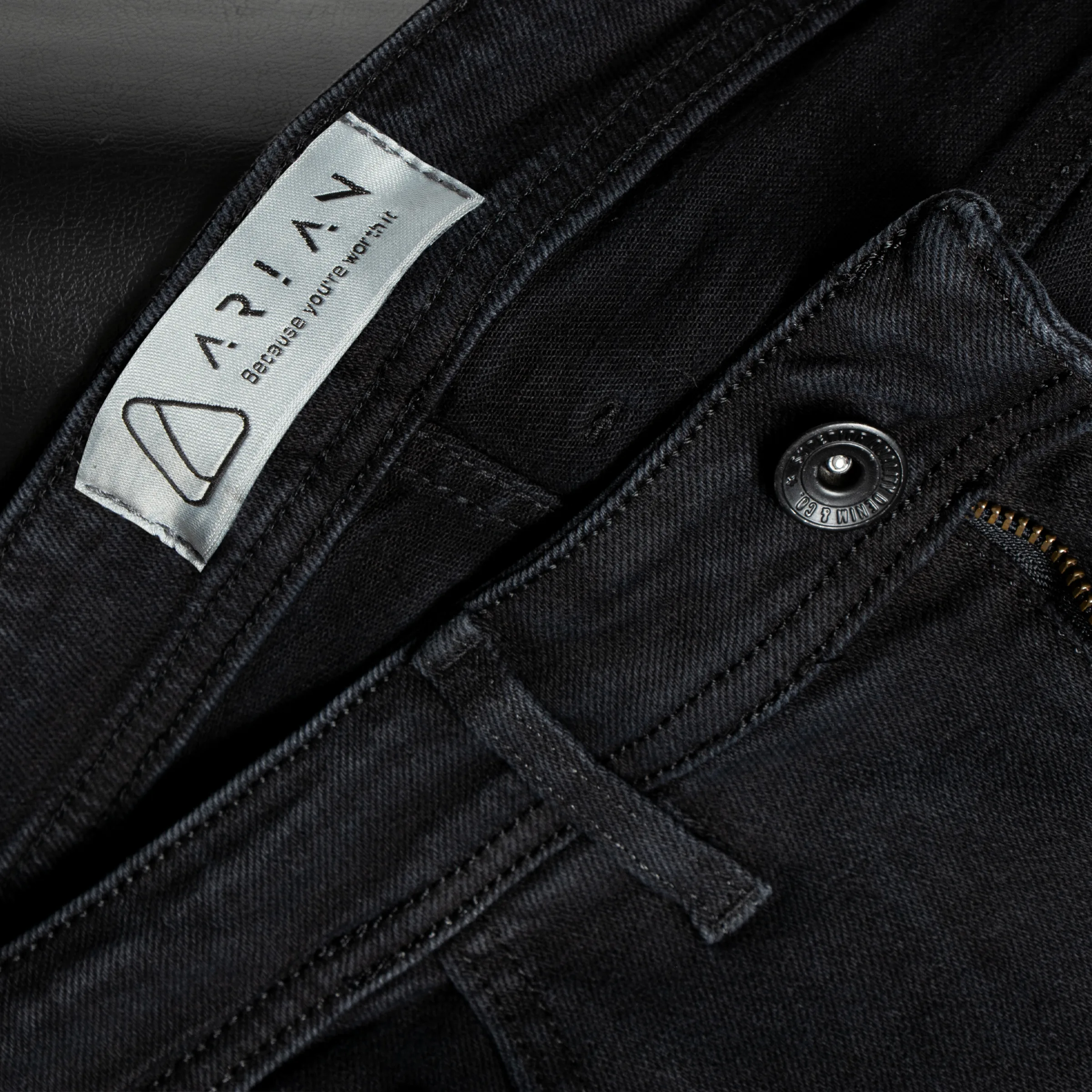 شلوار جین مردانه آریان نخ باف مدل 7112